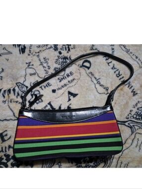 Vintage Kate Spade New York Small Purse Colorful Stripes